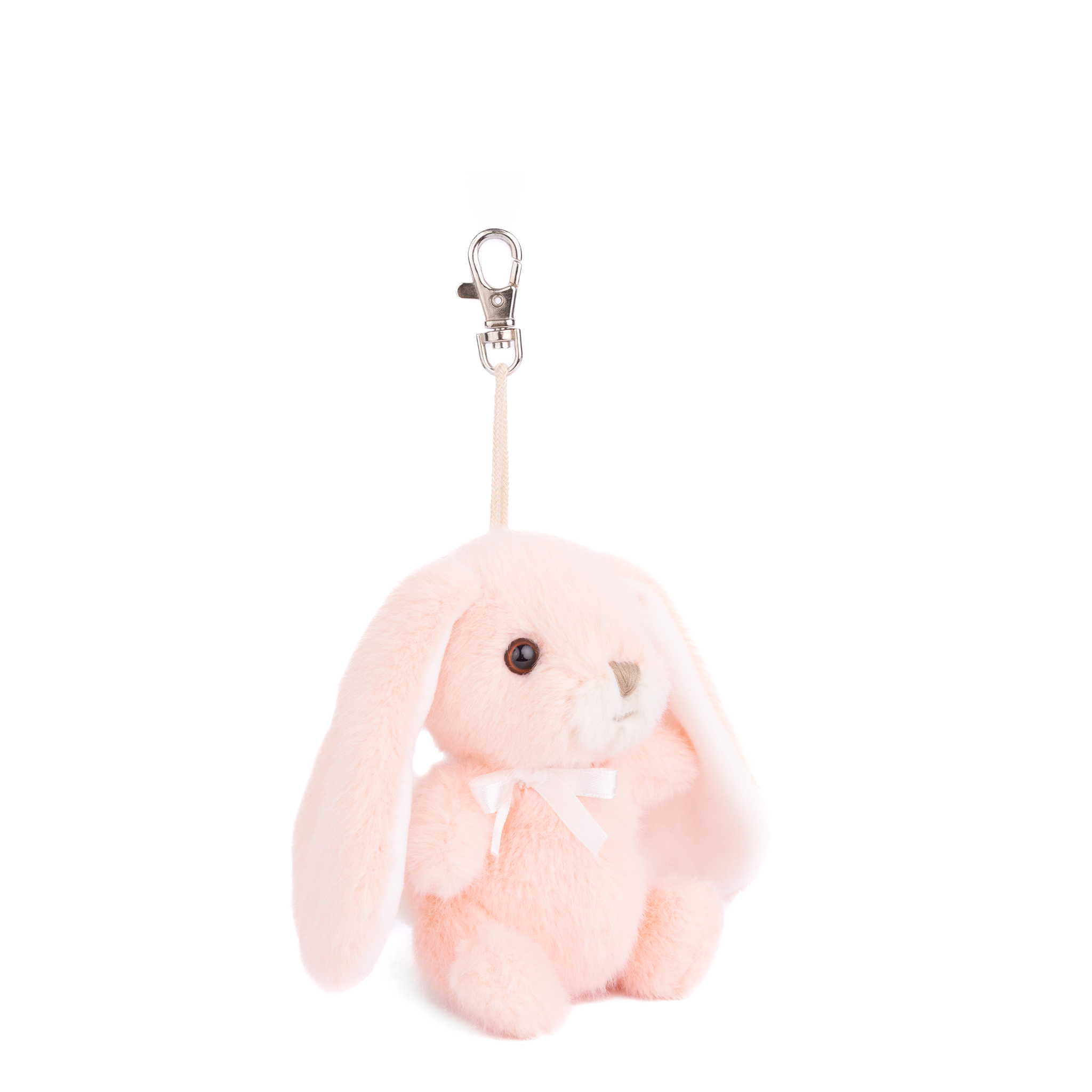 Bouncy Bunny Bag Charm - Peach