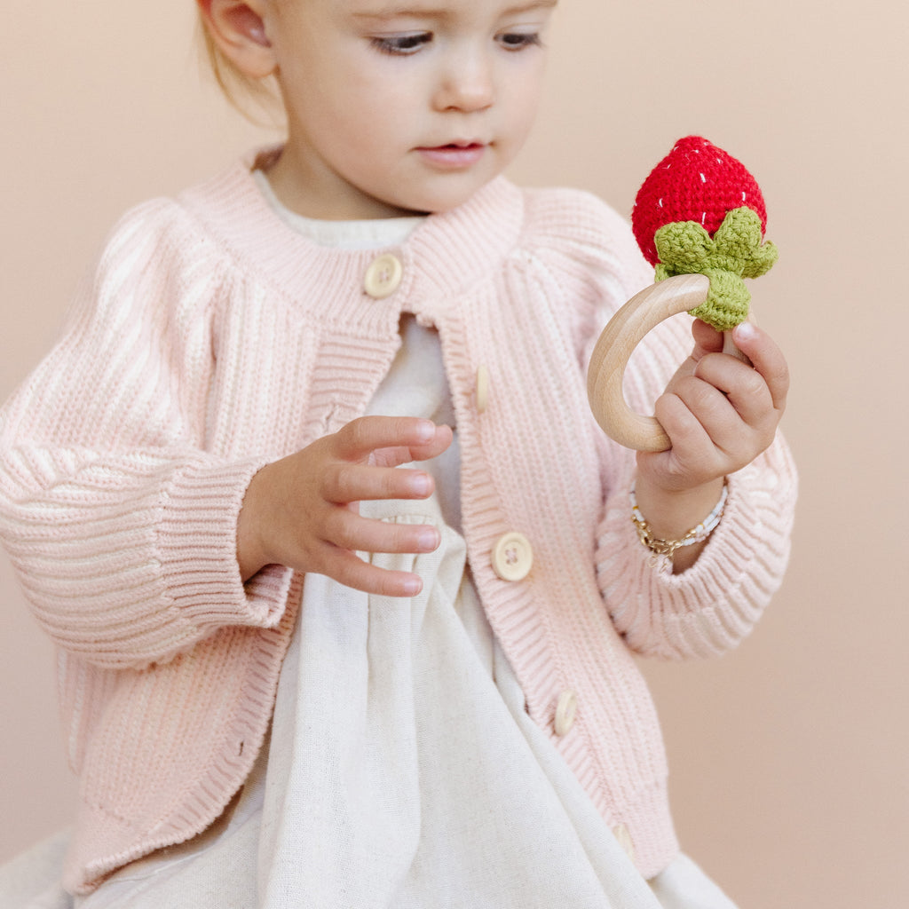 Baby Strawberry Teether