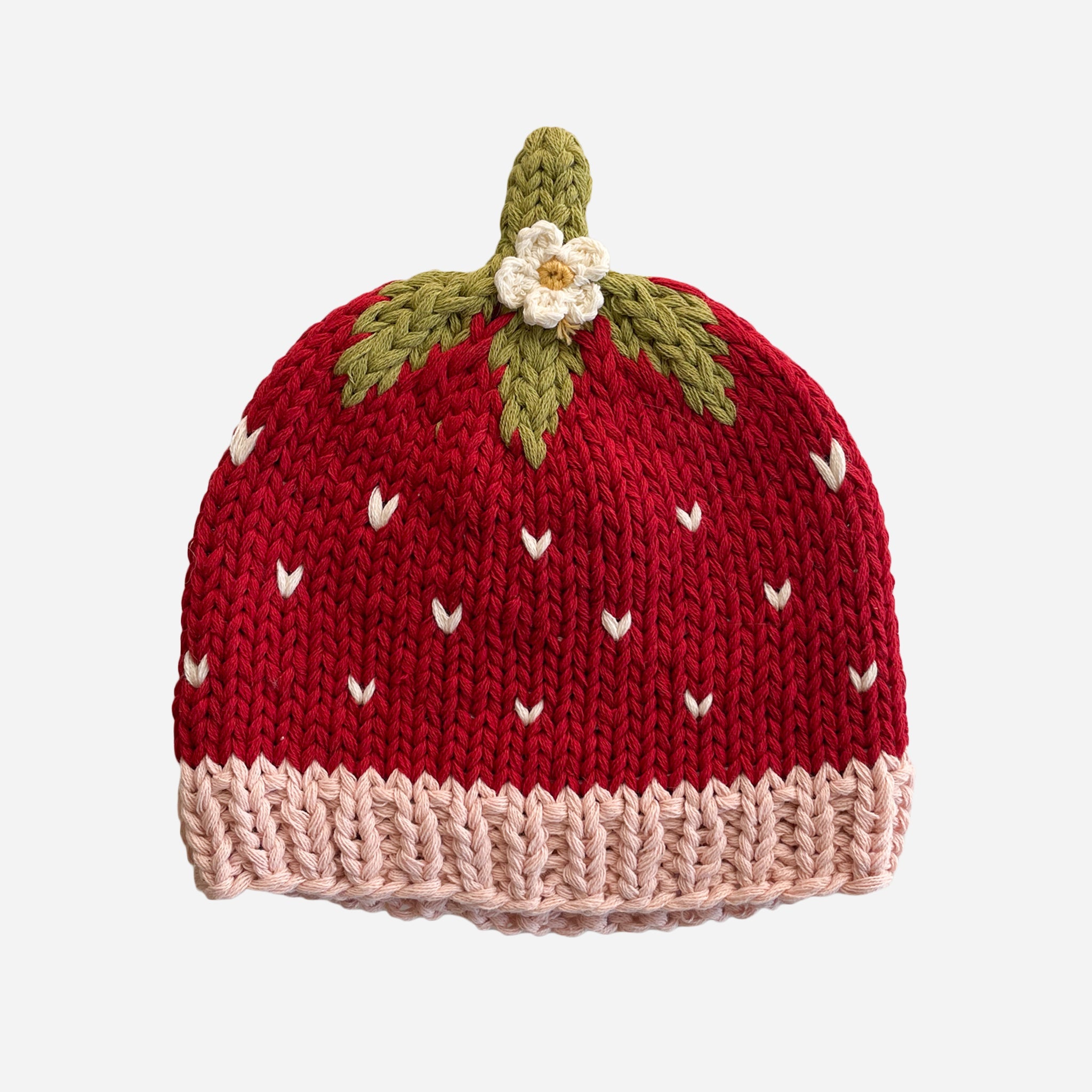 Strawberry Flower Beanie