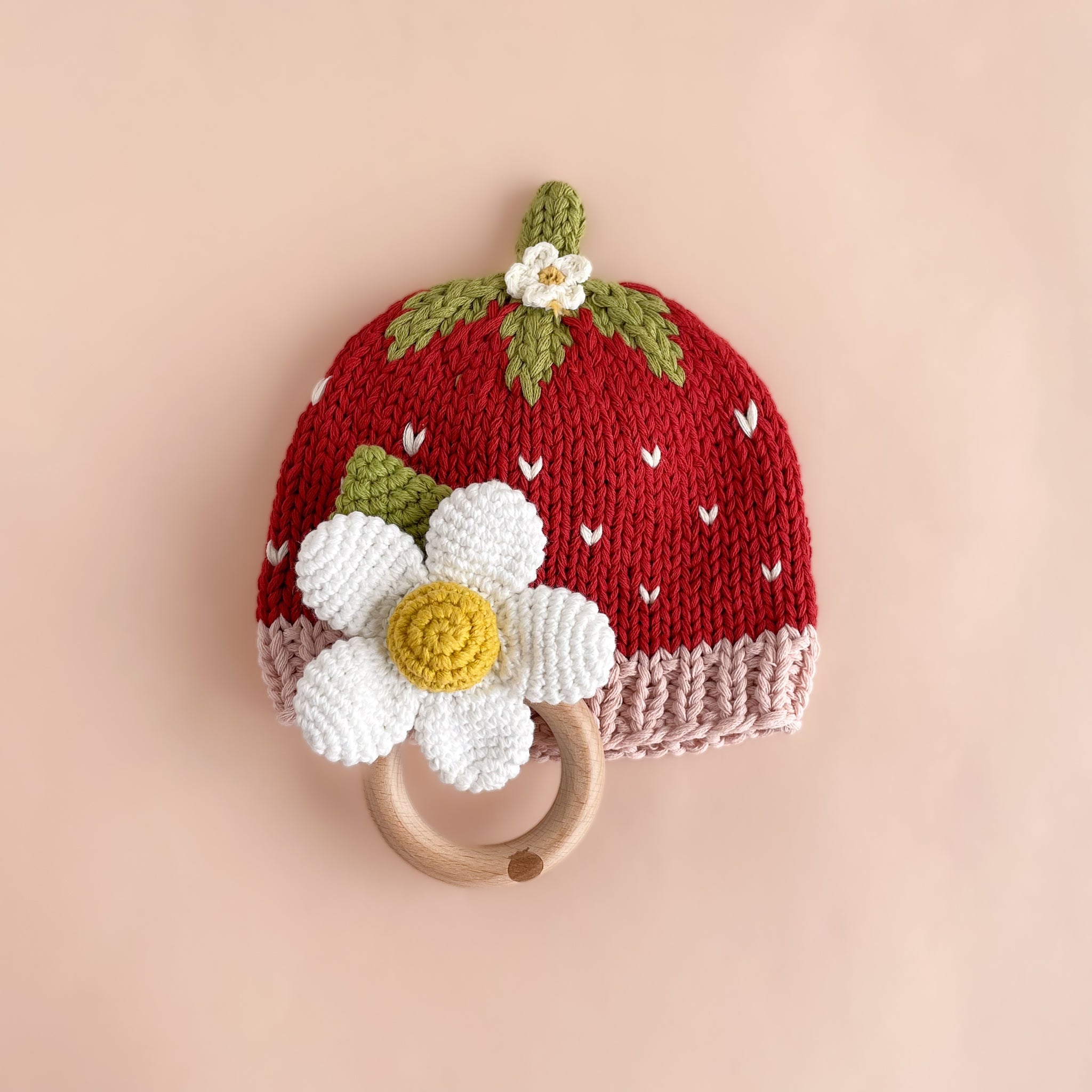Strawberry Flower Beanie