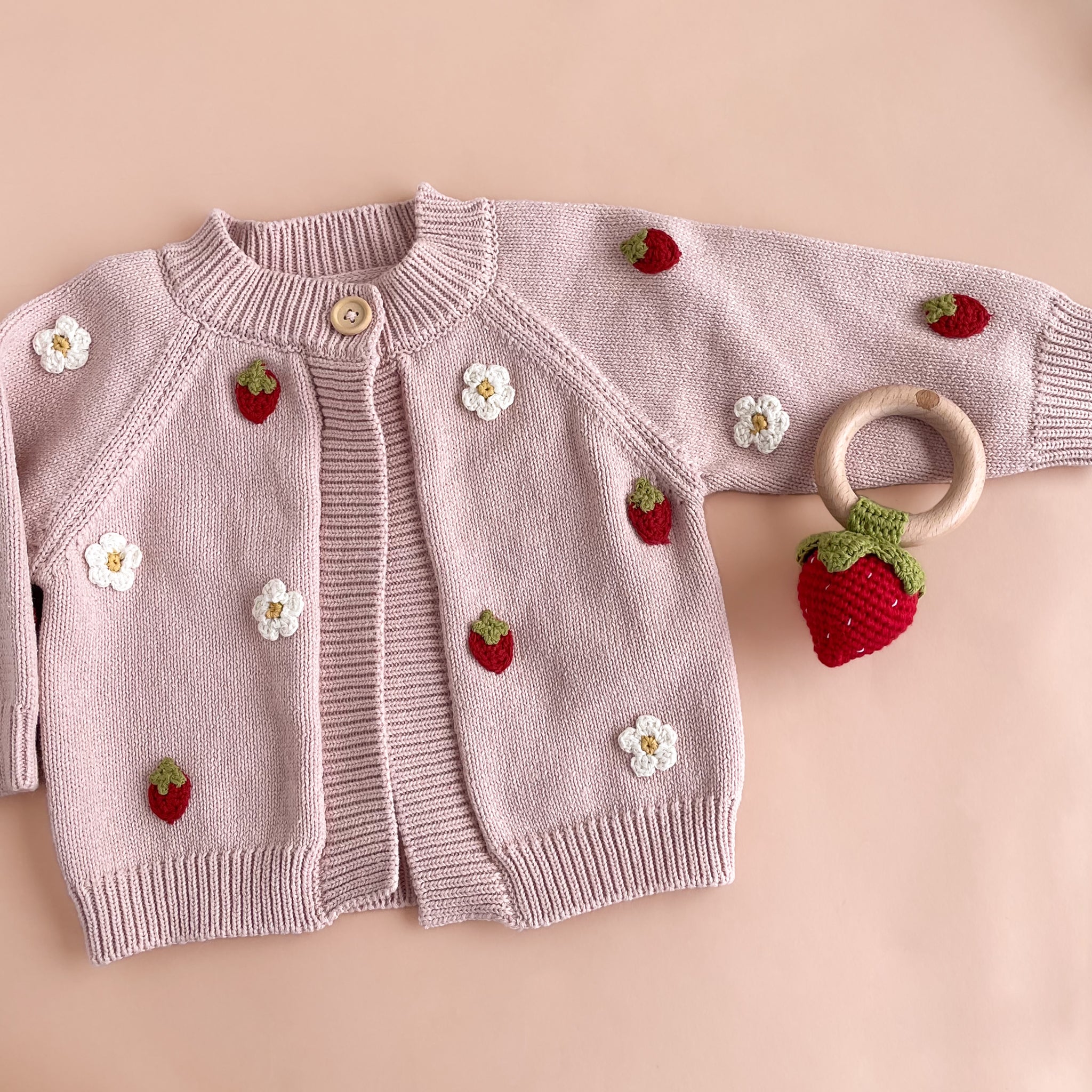 Baby Strawberry Teether