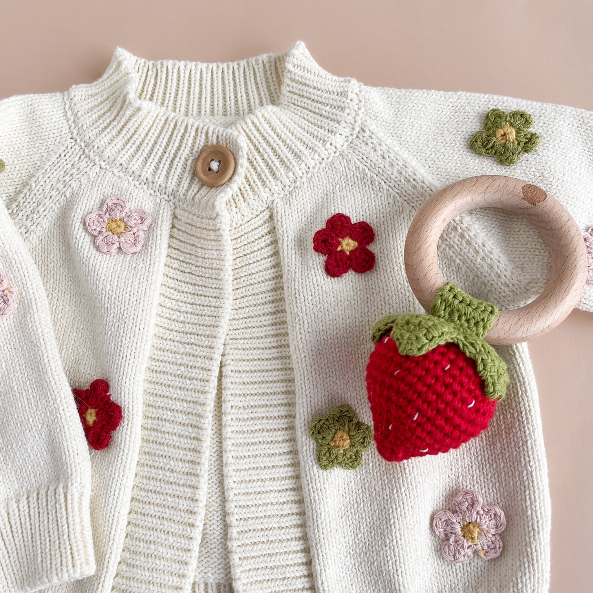 Baby Strawberry Teether