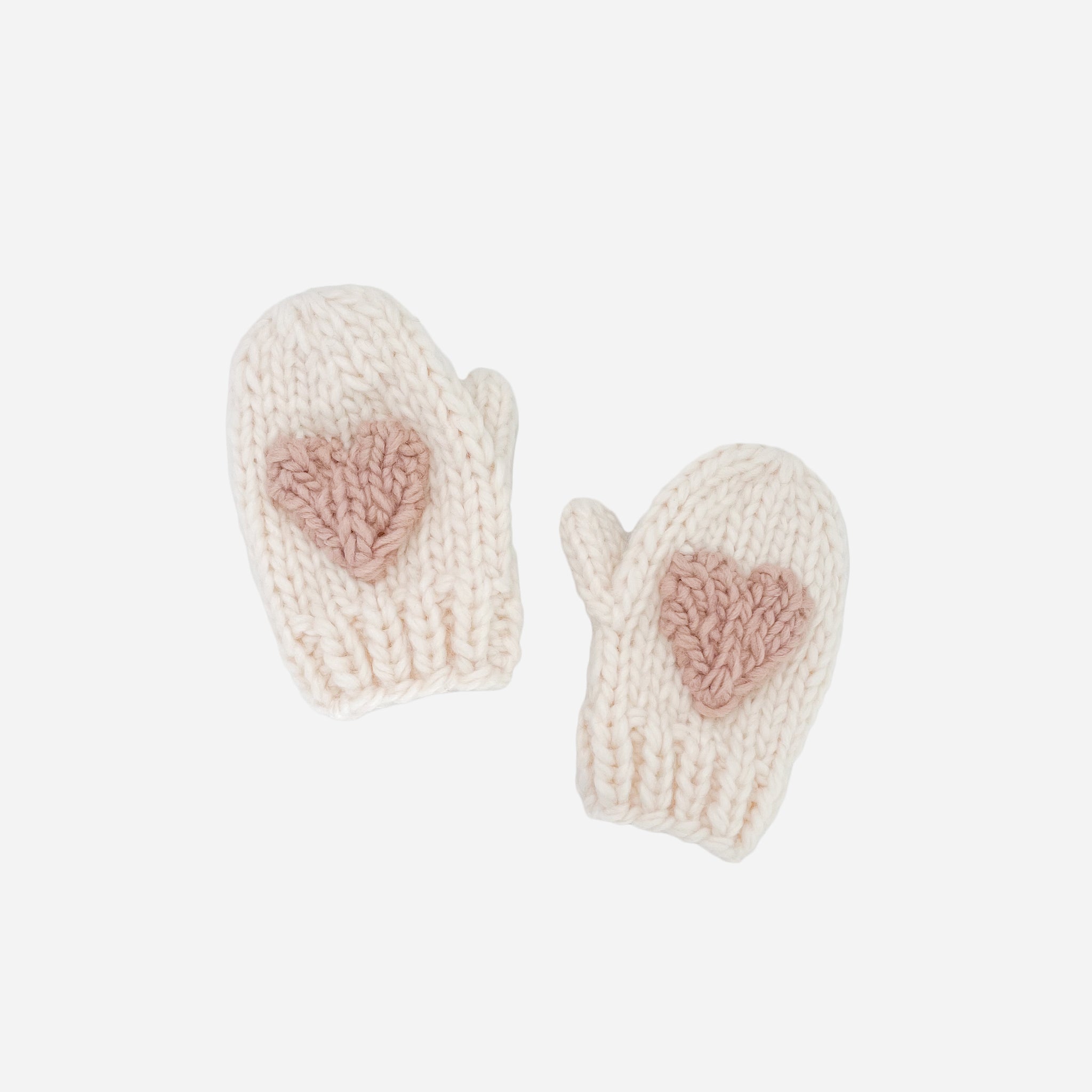 Baby Heart Mittens