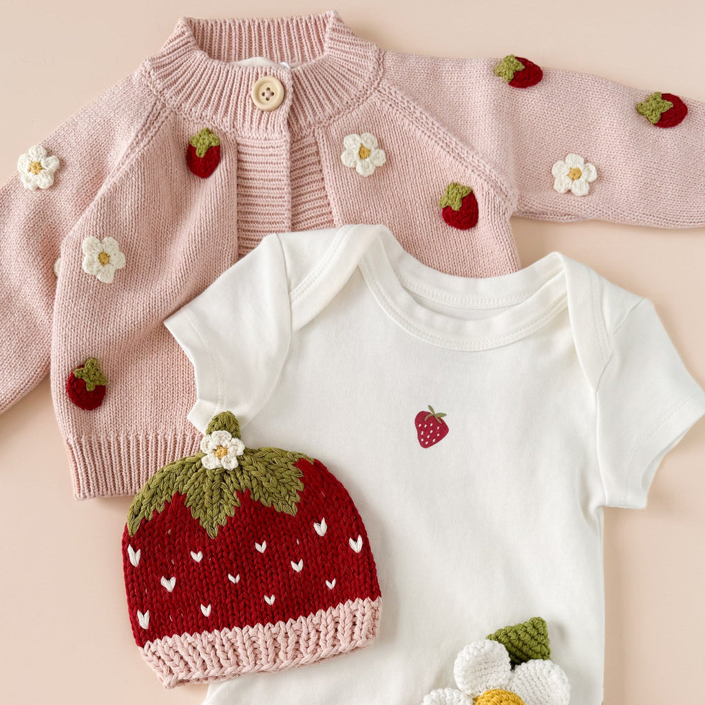 Strawberry Flower Beanie