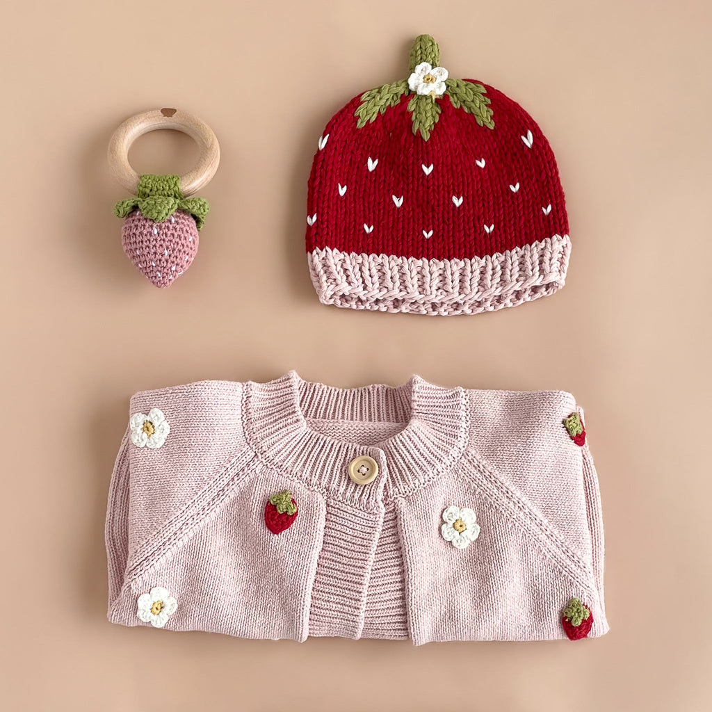 Strawberry Flower Beanie