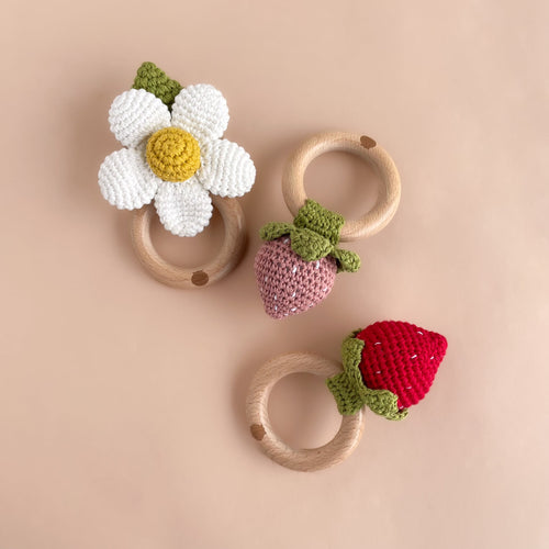 Baby Strawberry Teether