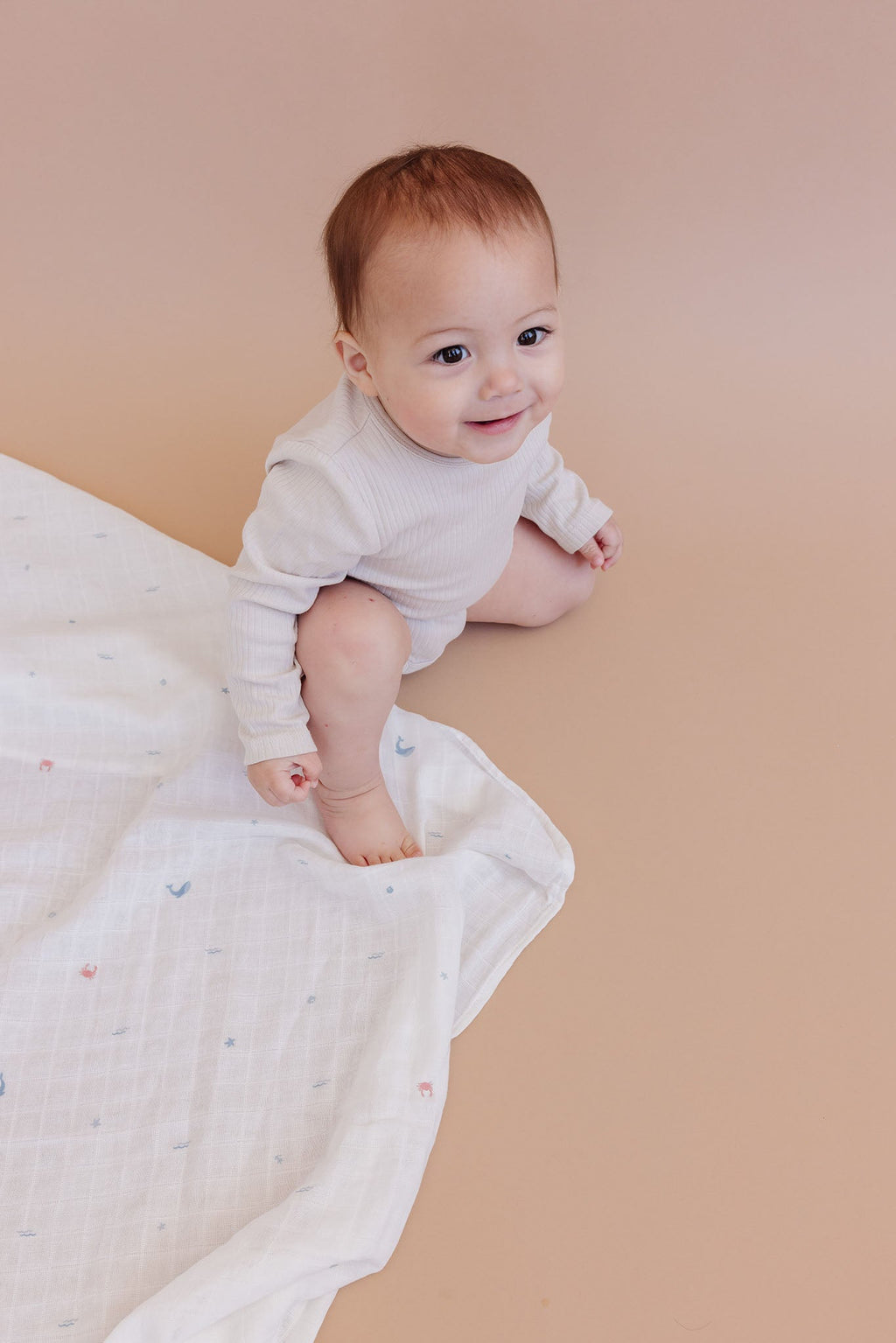 Nautical Muslin Swaddle